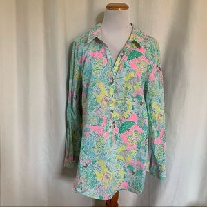 Lily Pulitzer in Pop Up In The Beginning Captiva Tunic Top Shirt